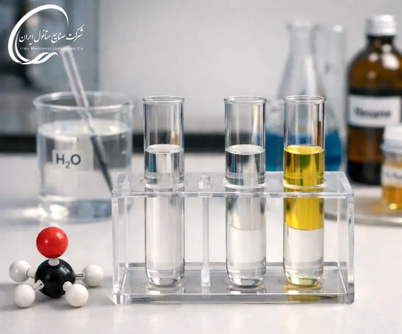 قطبیت و حلالیت متانول در آب و حلال های آلی