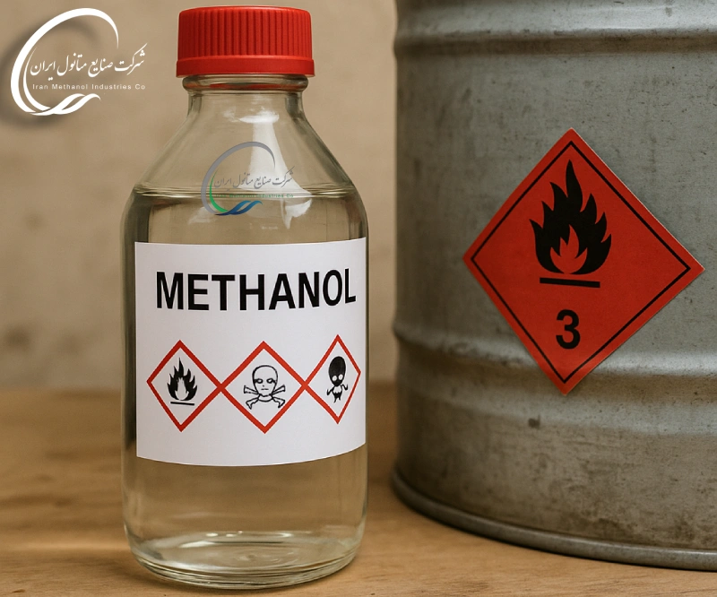 نشانه ها و کدهای ایمنی مرتبط با متانول